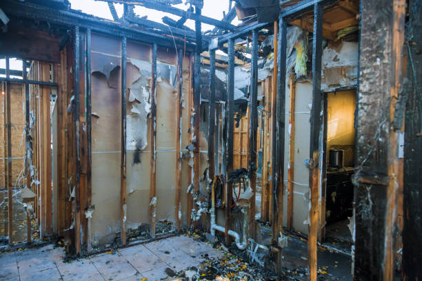 Professional Fire Damage Restoration technician working in Pensacola Station, FL